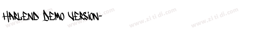 Harlend Demo Version字体转换